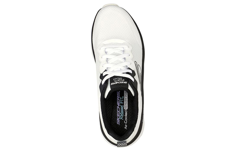 Lookbook (Women) Skechers D'lux Walker 'White Black' 149319-WBK