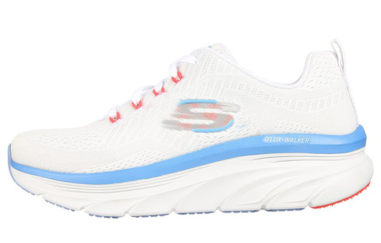 (Women) Skechers D'Lux Walker 'White Blue' 149368-WPBL