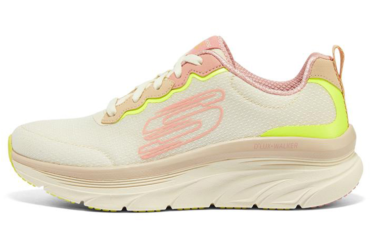 (Women) Skechers D'lux Walker 'White Pink' 149319-OFPK