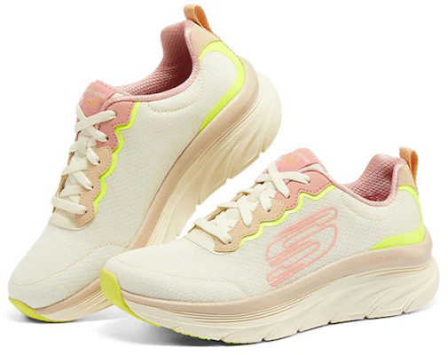 (Women) Skechers D'lux Walker 'White Pink' 149319-OFPK Lookbook (Women) Skechers D'lux Walker 'White Pink' 149319-OFPK