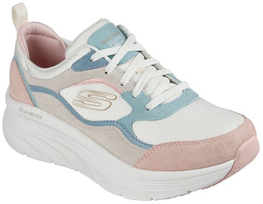 (Women) Skechers D lux Walker Casual Shoes Blue/Pink/White 149357-OFPK Lookbook (Women) Skechers D lux Walker Casual Shoes Blue/Pink/White 149357-OFPK