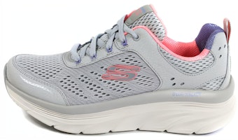 (Women) Skechers D'Luxe Walker 'Comfort Versatile Shock-Absorbing Wear-Resistant Low Top Casual Silver Pink' 149023-LGCL (Women) Skechers D'Luxe Walker 'Comfort Versatile Shock-Absorbing Wear-Resistant Low Top Casual Silver Pink' 149023-LGCL