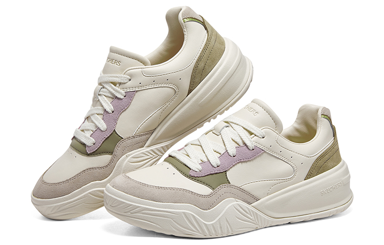 Shop (W) Sepatu Skechers Denali 'Putih Hijau Ungu' 185022-OWBR