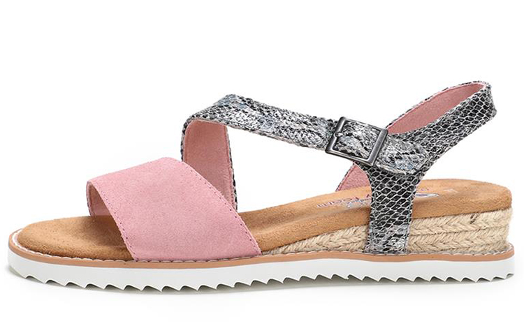 (Women) Skechers Desert Kiss 'Pink Silver' 113004-BLSH