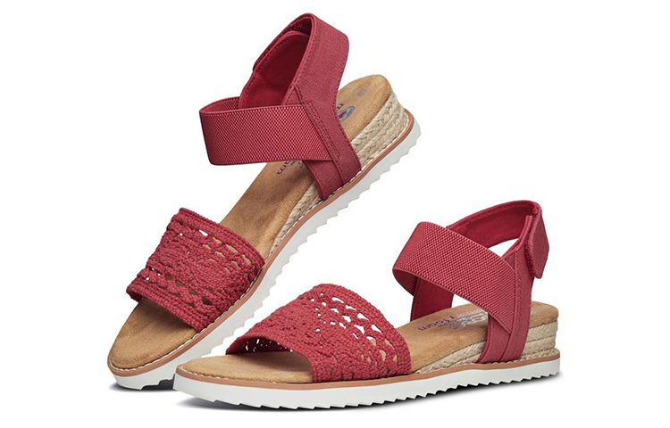Lookbook (W) Skechers Desert Kiss ''Rot Casual Strand'' 732869-RED