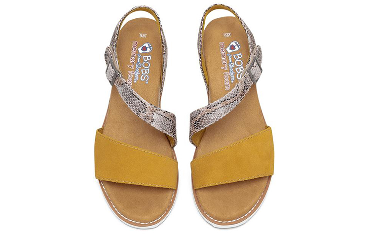 Shop (W) Skechers Desert Kiss ''Geel Zilver'' 113004-YEL