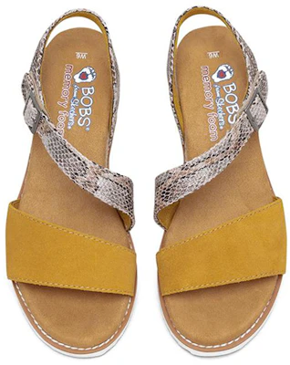 (W) Skechers Desert Kiss ''Geel Zilver'' 113004-YEL Shop (W) Skechers Desert Kiss ''Geel Zilver'' 113004-YEL