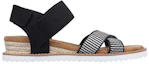 Order (W) Sandali Skechers Desert Kiss Cross Strap Casual ''Marrone Nero'' 114139-BKMT
