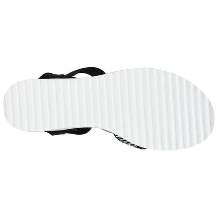 (W) Skechers Desert Kiss Cross Strap Casual Sandal 'Brown Black' 圖 5