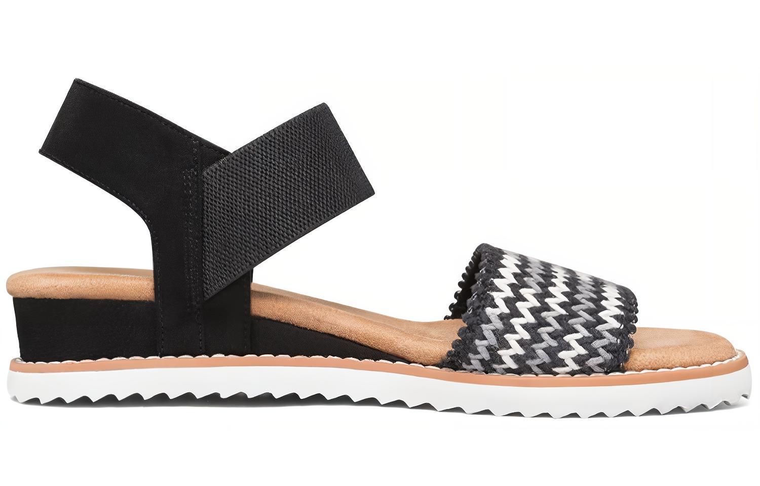 Order (W) 스케쳐스 데저트 키스 샌들 블랙 '레드 블루' (Skechers Desert Kiss Sandals Black 'Red Blue') 32867-BKMT