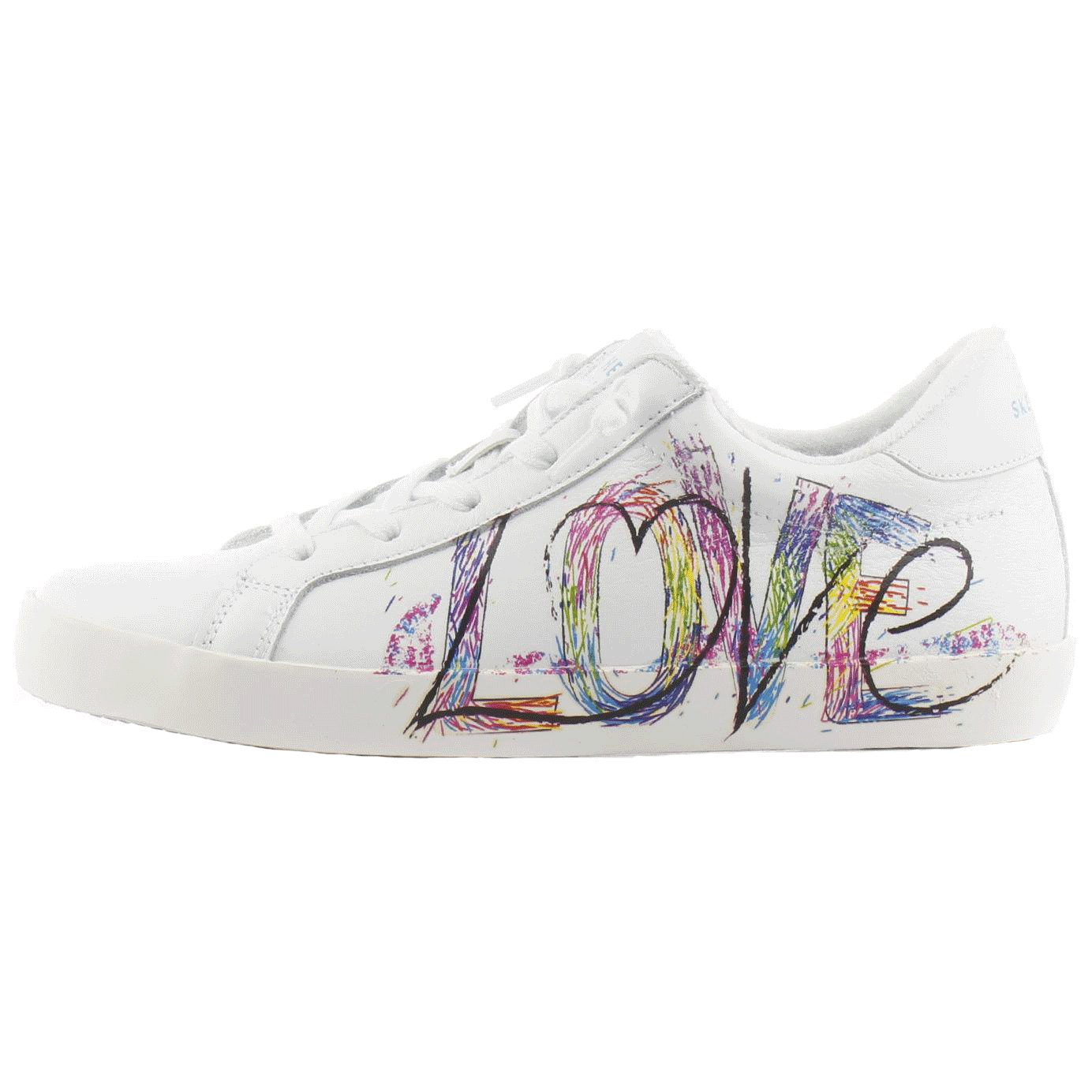 (Women) Skechers Diamond Starz 'White Red Yellow' 155528-WHT