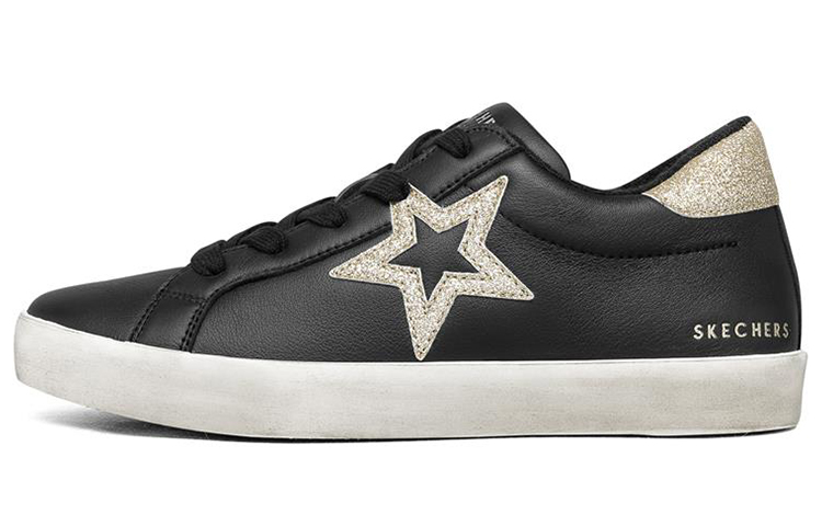 (W) Skechers Diamond Starz Low-Top Sneakers Black/Gold