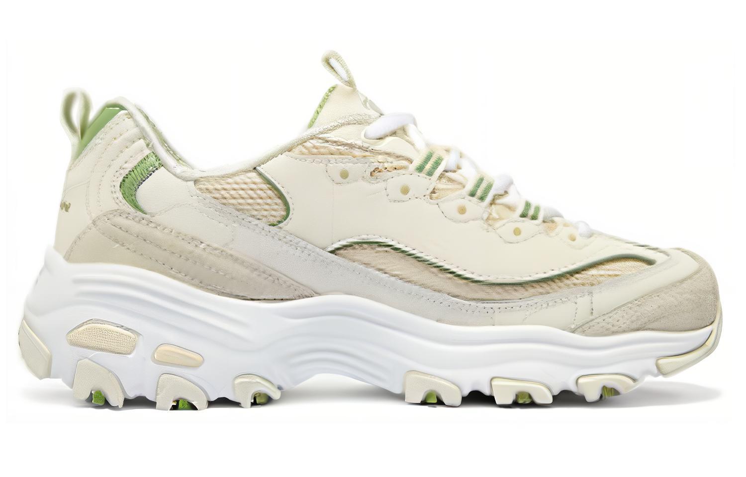 Order (W) Skechers DLITES 1.0 'Beige Hijau' 896283-NTGR