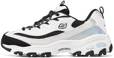 (Women) Skechers DLITES 1.0 'Black White Blue' 896148-BKW (Women) Skechers DLITES 1.0 'Black White Blue' 896148-BKW