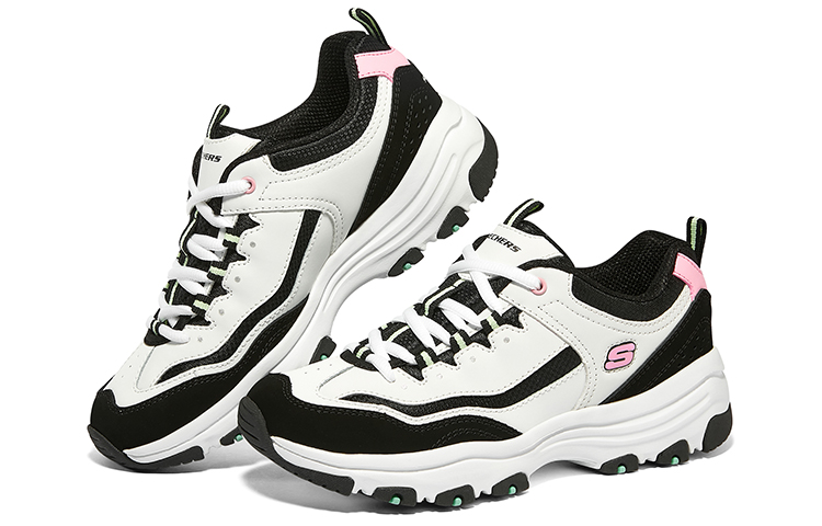 (W) Skechers DLITES 1.0 'White Black Pink' 圖 3