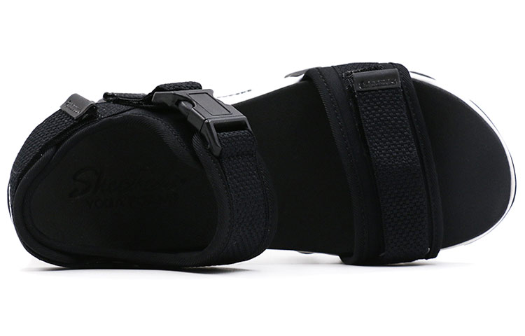 (W) Skechers DLites 2.0 Fashion Black Sandals 圖 4
