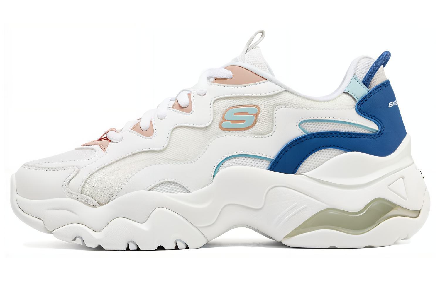 (Women) Skechers DLites 3-High Alert Shoes 'White Blue' 896254-WBLP
