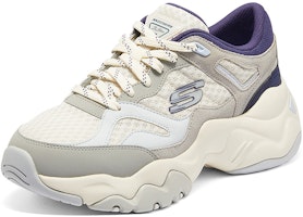 Purchase (Women) Skechers DLites 3.0 'Gray Navy Blue' 12958-GYNV