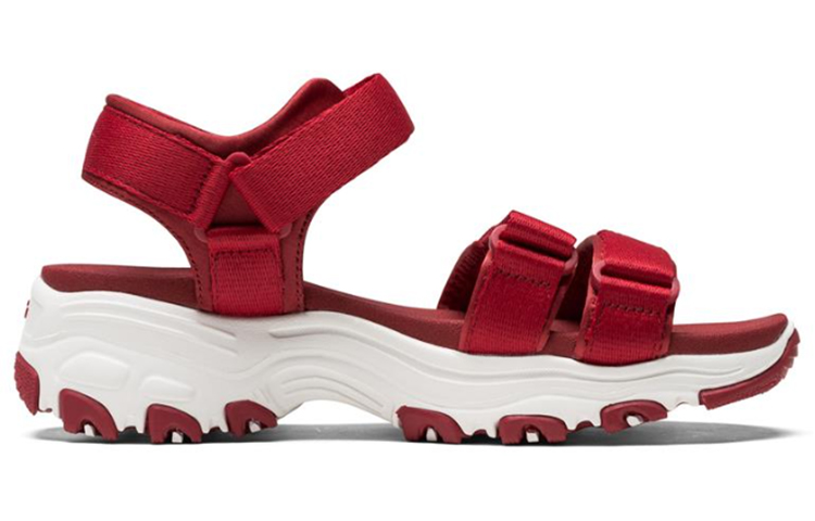 (W) Skechers DLites Retro Panda Red Sandals 圖 2