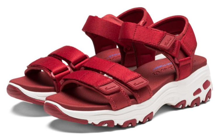 (W) Skechers DLites Retro Panda Red Sandals 圖 3