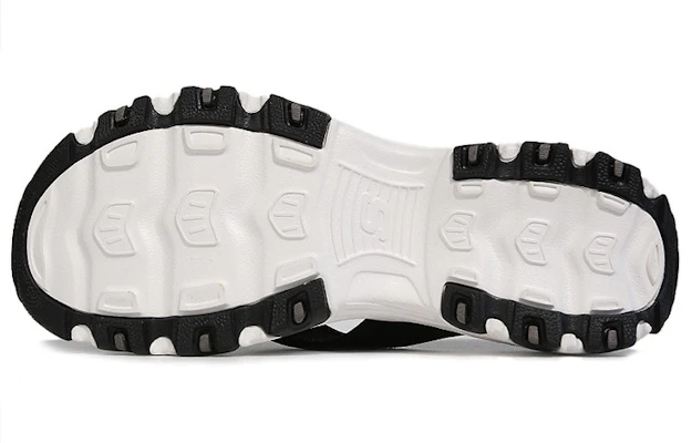 (Women) Skechers Dlites Sandal 'Black and White Comfort' 31521-BLK Shop (Women) Skechers Dlites Sandal 'Black and White Comfort' 31521-BLK