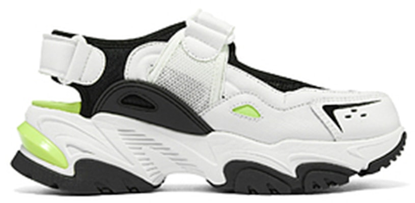 (W) Skechers DLites Sandal 'Putih Hitam Neon Hijau' 896053-WBKL Order (W) Skechers DLites Sandal 'Putih Hitam Neon Hijau' 896053-WBKL