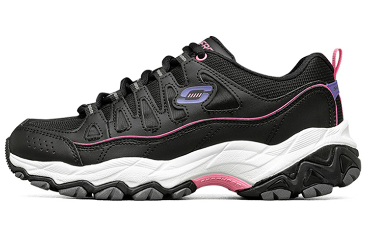 Buy (W) スケッチャーズ DLites 黒紫白 66666315-BLK