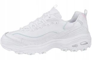(Women) Skechers DLites Sparkling Rain 'White' 149060-WLPK (Women) Skechers DLites Sparkling Rain 'White' 149060-WLPK