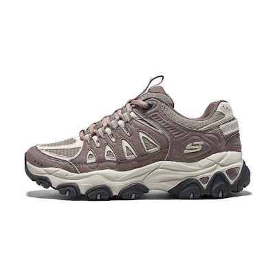 (W) Skechers DLites Training Shoes 'Brown Beige Mauve'