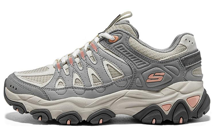 (W) Skechers DLites Training Shoes 'Grey Beige Orange'