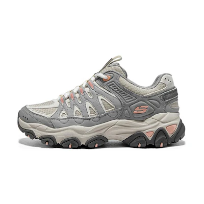 (W) Skechers DLites Training Shoes 'Grey Beige Orange'
