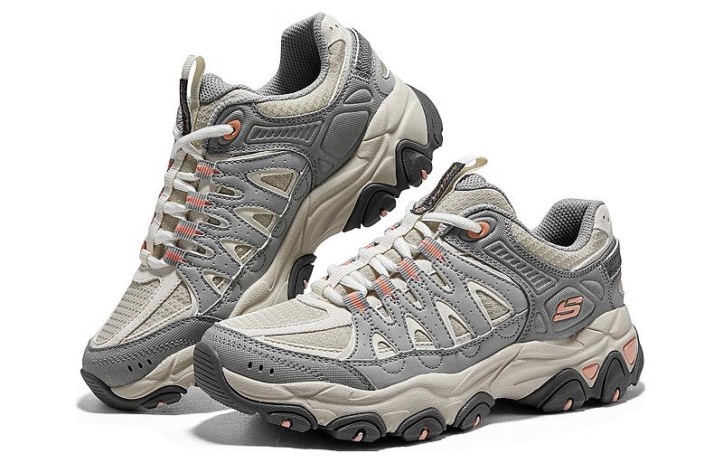 (W) Skechers DLites Training Shoes 'Grey Beige Orange' 圖 4