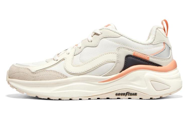 (Women) Skechers Dlites Wave Shoes 'White Black Orange' 896175-NTCL