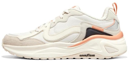 (Women) Skechers Dlites Wave Shoes 'White Black Orange' 896175-NTCL (Women) Skechers Dlites Wave Shoes 'White Black Orange' 896175-NTCL