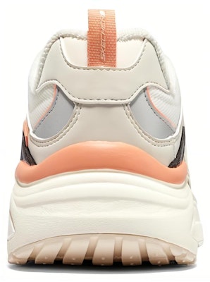 Skechers D‘LITES Wave 減震防滑耐磨輕便 低幫 老爹鞋 女款 米粉 Lookbook Skechers D‘LITES Wave 減震防滑耐磨輕便 低幫 老爹鞋 女款 米粉