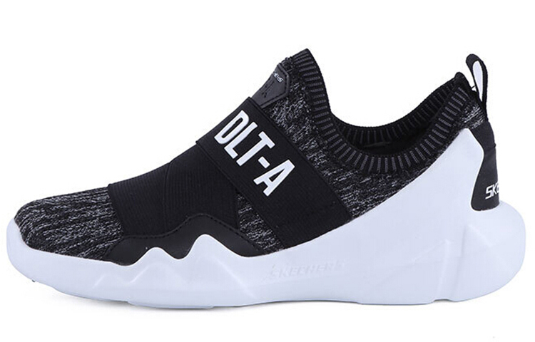(Women) Skechers Dlt-A Black/White 88888156-BKGY