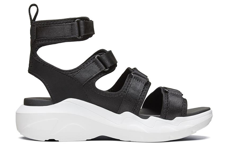 (W) Skechers Dlt-A High-Top Sandals Black/White 圖 2