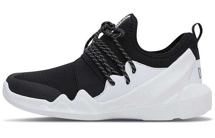 (Women) Skechers Dlt-A Low-Top Black/White 88888157-BKW