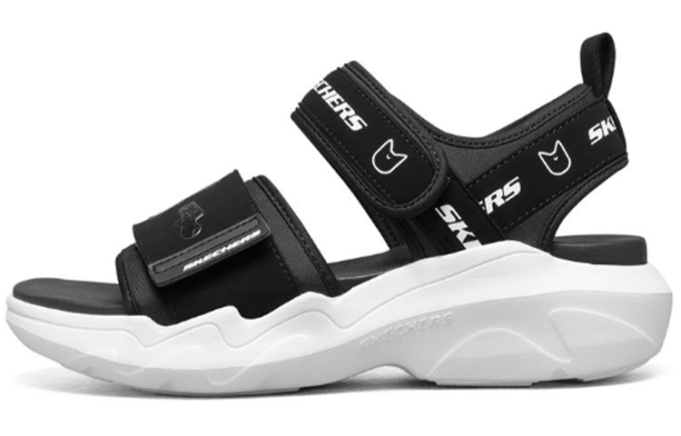 (Women) Skechers Dlt-A Luna Sandals Black 66666293-BLK