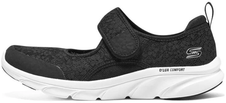women-skechers-d-lites-comfort-breathable-durable-low-top-casual-black-104345-bkw