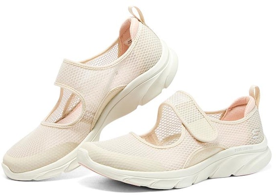 (W) Skechers Dlux Sepatu Nyaman 'Putih Pink' 896095-NAT Lookbook (W) Skechers Dlux Sepatu Nyaman 'Putih Pink' 896095-NAT