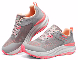 Lookbook (Women) Skechers DLux Trail 'Grey Pink Red' 149842-GYPK