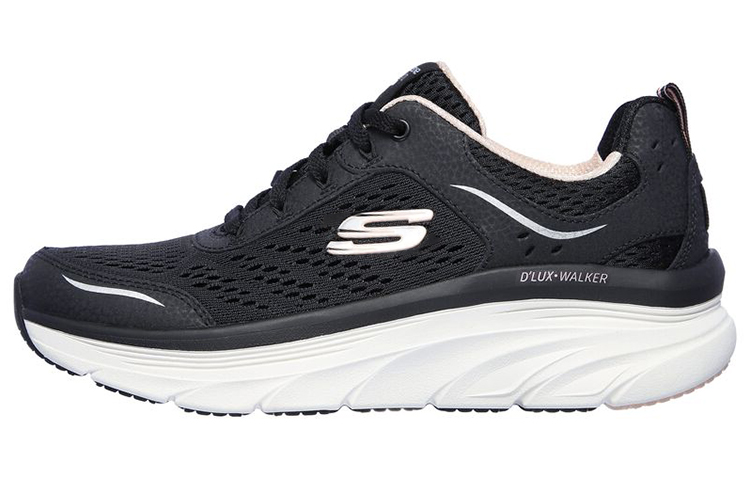 (Women) Skechers DLux Walker-Infinite Motion 'Black Pink' 149023-BKPK