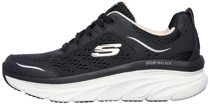 women-skechers-d-lux-walker-infinite-motion-resistant-non-slip-low-top-running-black-149023-bkpk