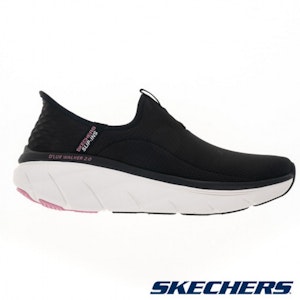 (W) SKECHERS DLUX WALKER 2.0 Kasut Santai Hitam 150099BKPK Order (W) SKECHERS DLUX WALKER 2.0 Kasut Santai Hitam 150099BKPK