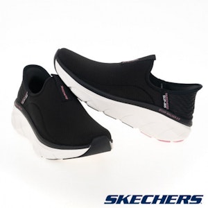 (W) SKECHERS DLUX WALKER 2.0 Kasut Santai Hitam 150099BKPK Lookbook (W) SKECHERS DLUX WALKER 2.0 Kasut Santai Hitam 150099BKPK