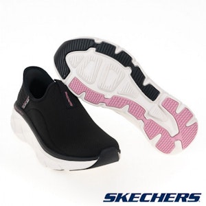 (W) SKECHERS DLUX WALKER 2.0 Kasut Santai Hitam 150099BKPK Shop (W) SKECHERS DLUX WALKER 2.0 Kasut Santai Hitam 150099BKPK