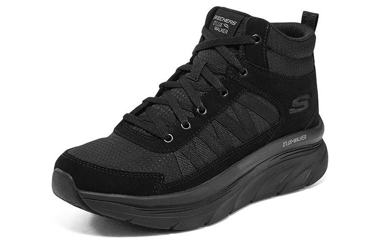 Lookbook Skechers D'lux Walker 防滑耐磨 高筒 運動休閒鞋 女款 黑色