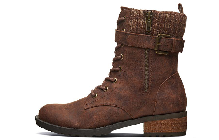 (Women) Skechers Dome 'Brown Fashion Martens Boot' 44662-BRN