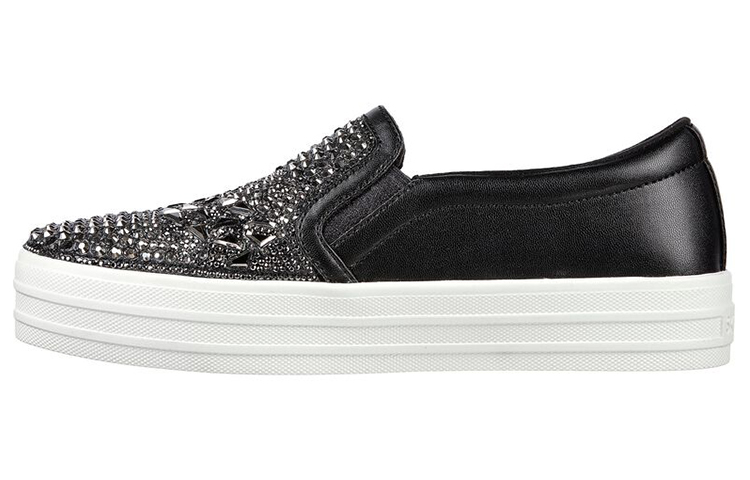 (Women) Skechers Double Up 'Black Low-Top' 155553-BLK